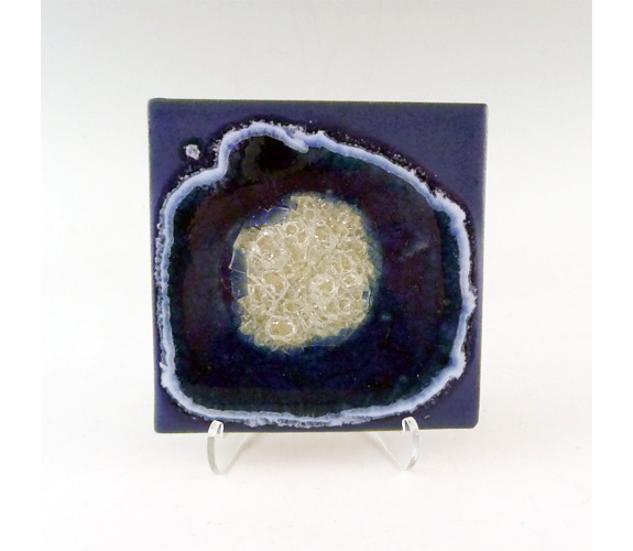 Kerry Brooks - Cobalt Ceramic and Glass Coaster